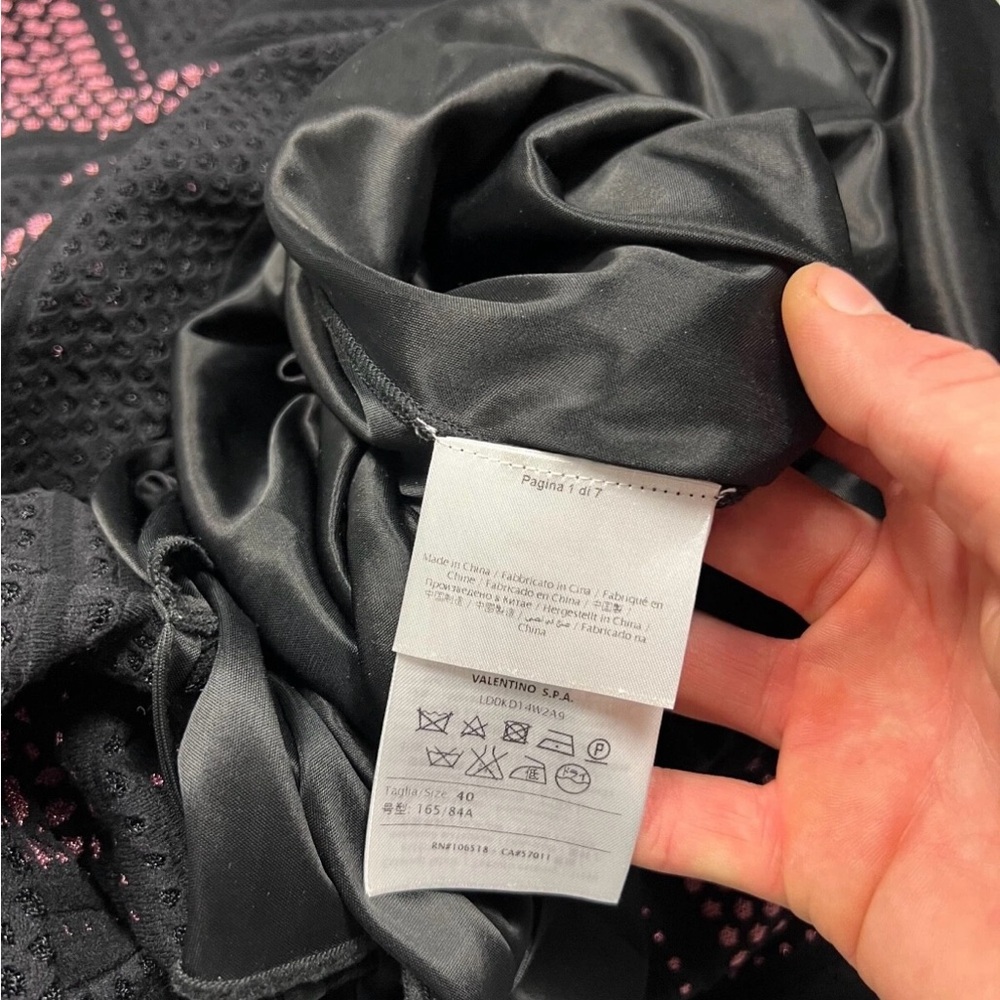 👗👗Valentino by Missoni Elegant Black and Pink Striped Dress Size 40 (US M, 8) - Picture 13 of 16